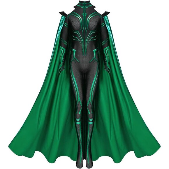 Pants - Women's Super Villain Goddess Costume Halloween Cosplay Jumpsuit Bodysuit